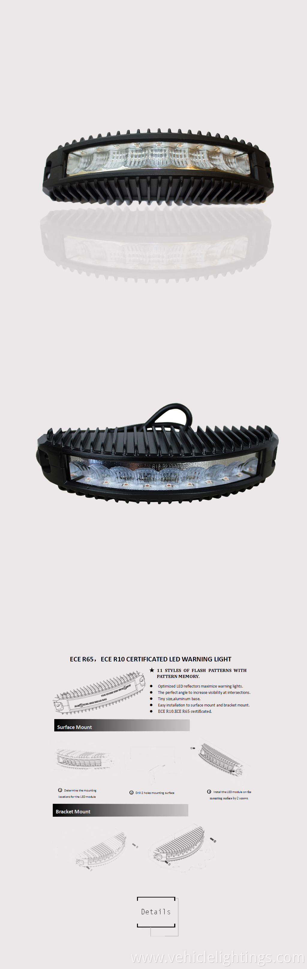 KS-002A ECE approved LED light bar